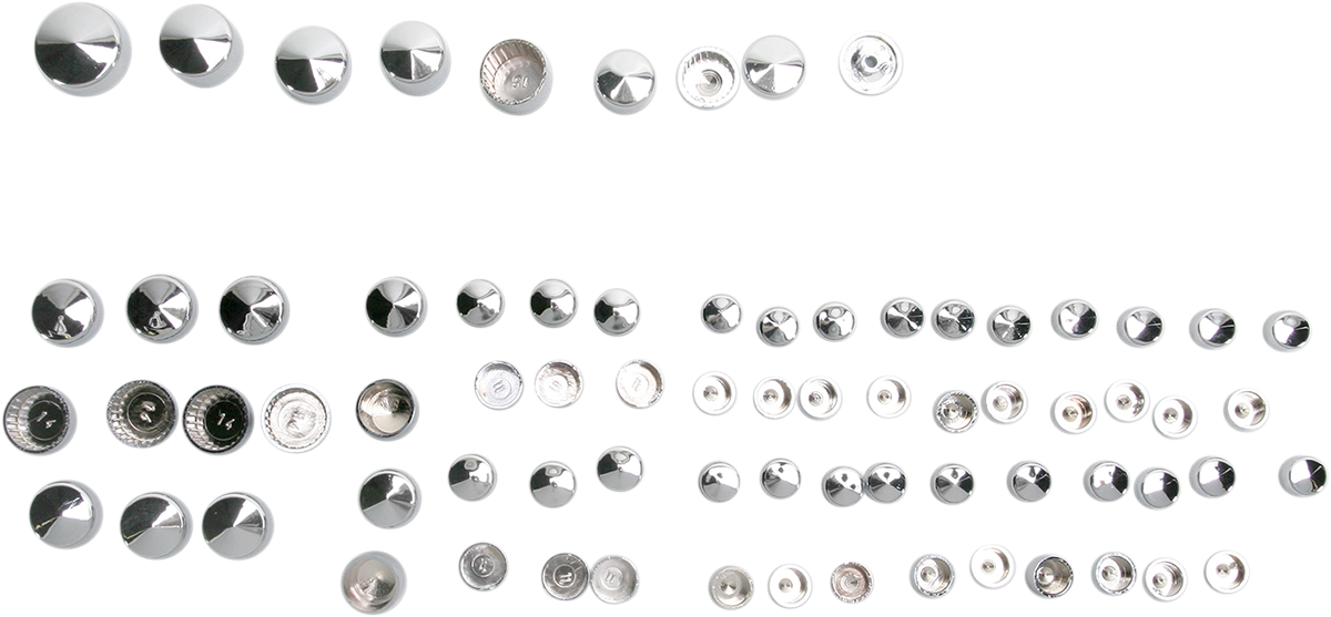 DRAG SPECIALTIES Bolt Kit - Primary Cover - Knurled - Black/Chrome - '07-'16 Touring - Image 2