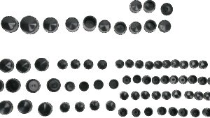 DRAG SPECIALTIES Bolt Cover Kit - Standard/Engine - Black - '86-'03 Sportster