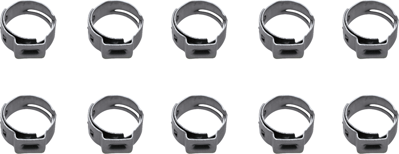 MOTION PRO Ear Clamps - Fuel Line - Stepless - 13.2-15.7 mm - 10 Pack