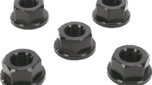 DRIVEN RACING Sprocket Nuts - 5-Bolt Hub - Black - M10 x 1.25
