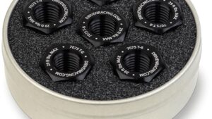 DRIVEN RACING Sprocket Nuts - 6-Bolt Hub - Black - M10 x 1.0
