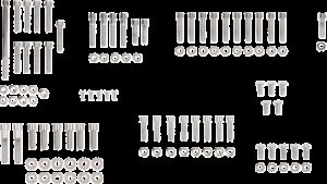 DRAG SPECIALTIES Bolt Kit - Complete Motor - Smooth/Socket-Head - '07-'17 Softail/Dyna