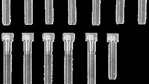 DRAG SPECIALTIES Bolt Kit - Cam Cover - Knurled - Chrome - '04-'21 Sportster