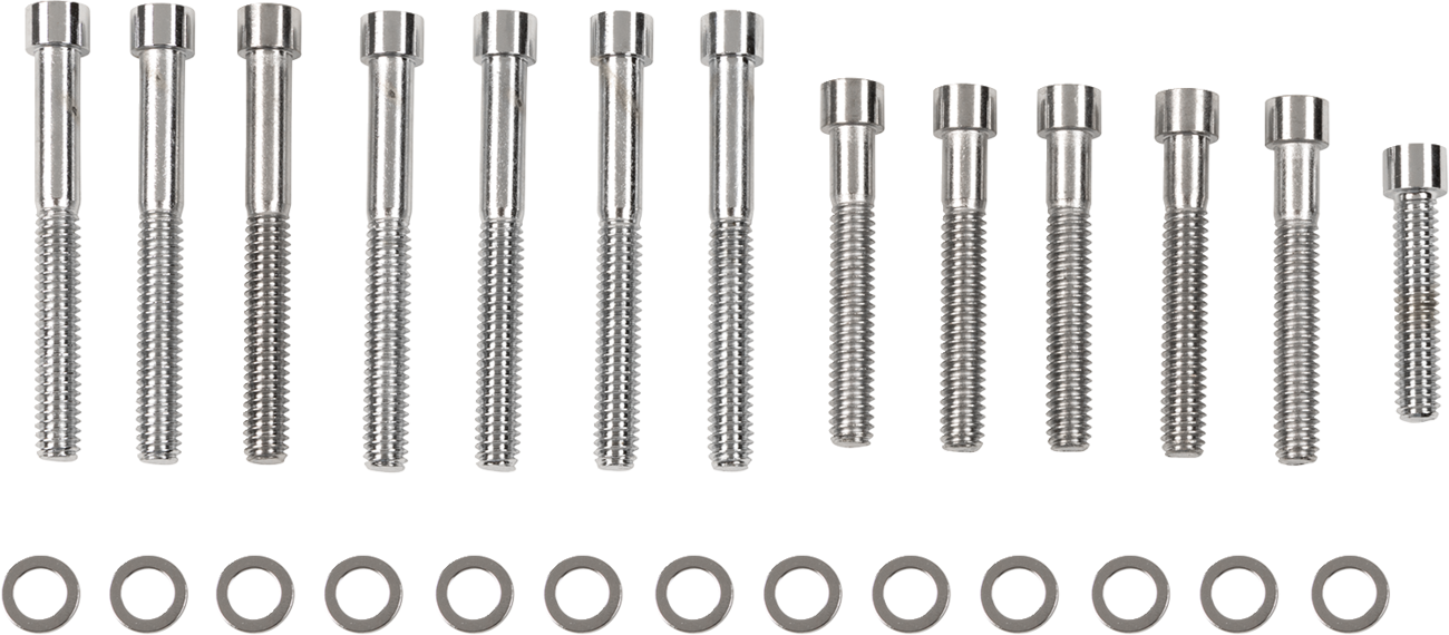 DRAG SPECIALTIES Bolt Kit - Cam Cover - Smooth - Chrome - '04-'21 Sportster