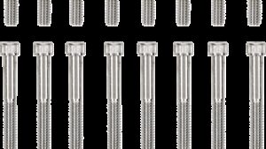 DRAG SPECIALTIES Bolt Kit - Primary Cover - Knurled - Chrome - Sportster