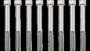 DRAG SPECIALTIES Bolt Kit - Crankcase - Knurled/Socket-Head - Chrome - M8