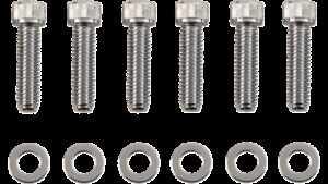 DRAG SPECIALTIES Bolt Kit - Transmission Bearing Housing - Knurled/Socket-Head - Chrome - M8