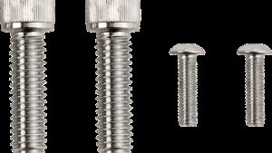 DRAG SPECIALTIES Bolt Kit - Rear Brake Control - Knurled/Socket-Head - Chrome - M8