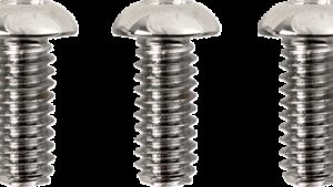 DRAG SPECIALTIES Bolt Kit - Clutch Cover - Smooth/Button-Head/Torx - Chrome - M8