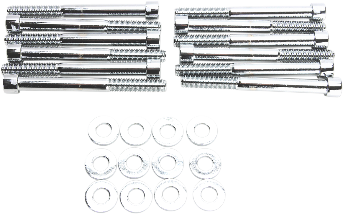 GARDNER-WESTCOTT Bolt Kit - Motor Case - Socket-Head - Chrome - M8