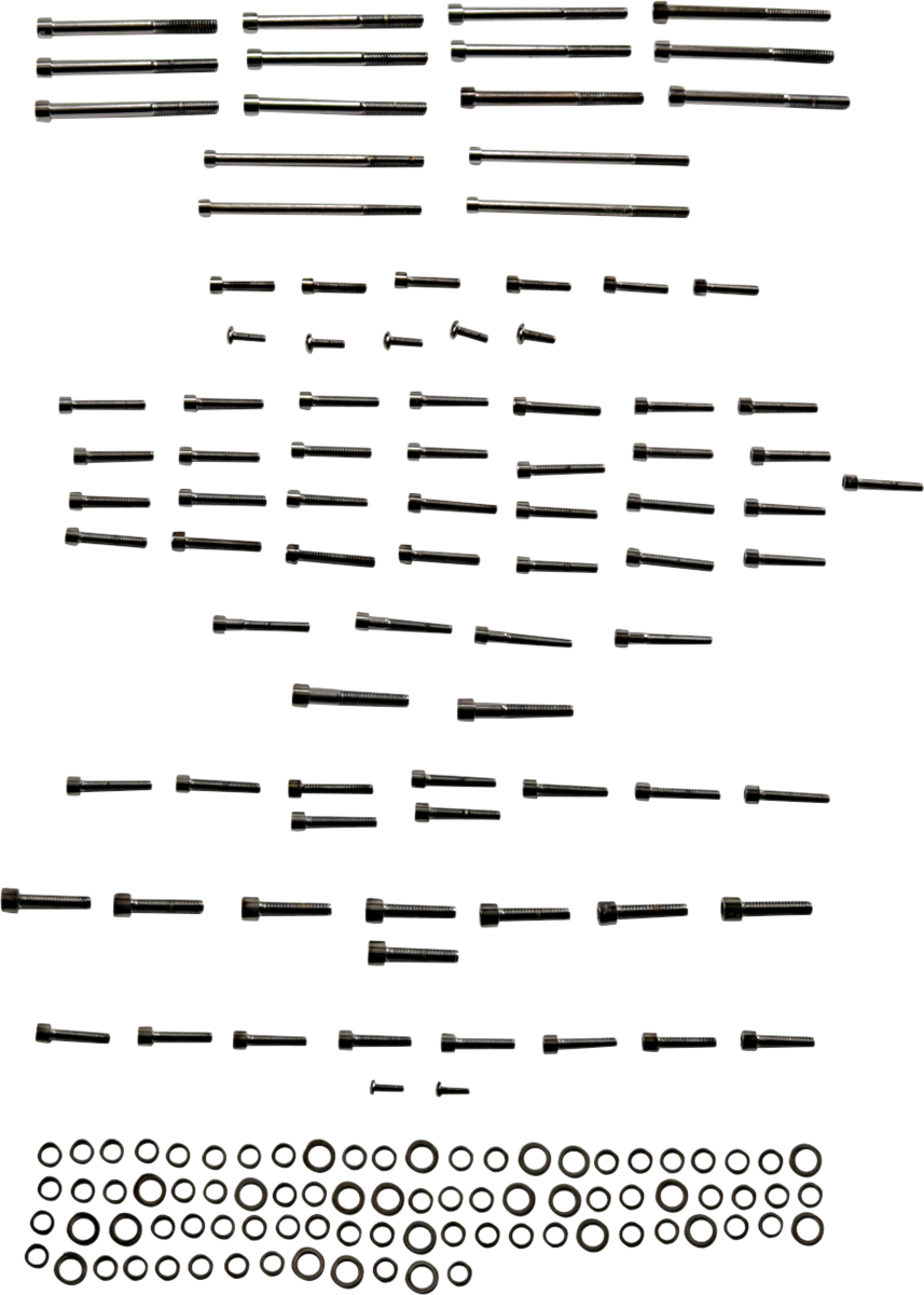 DRAG SPECIALTIES Bolt Kit - Engine - Smooth/Socket-Head - Black/Chrome - M8
