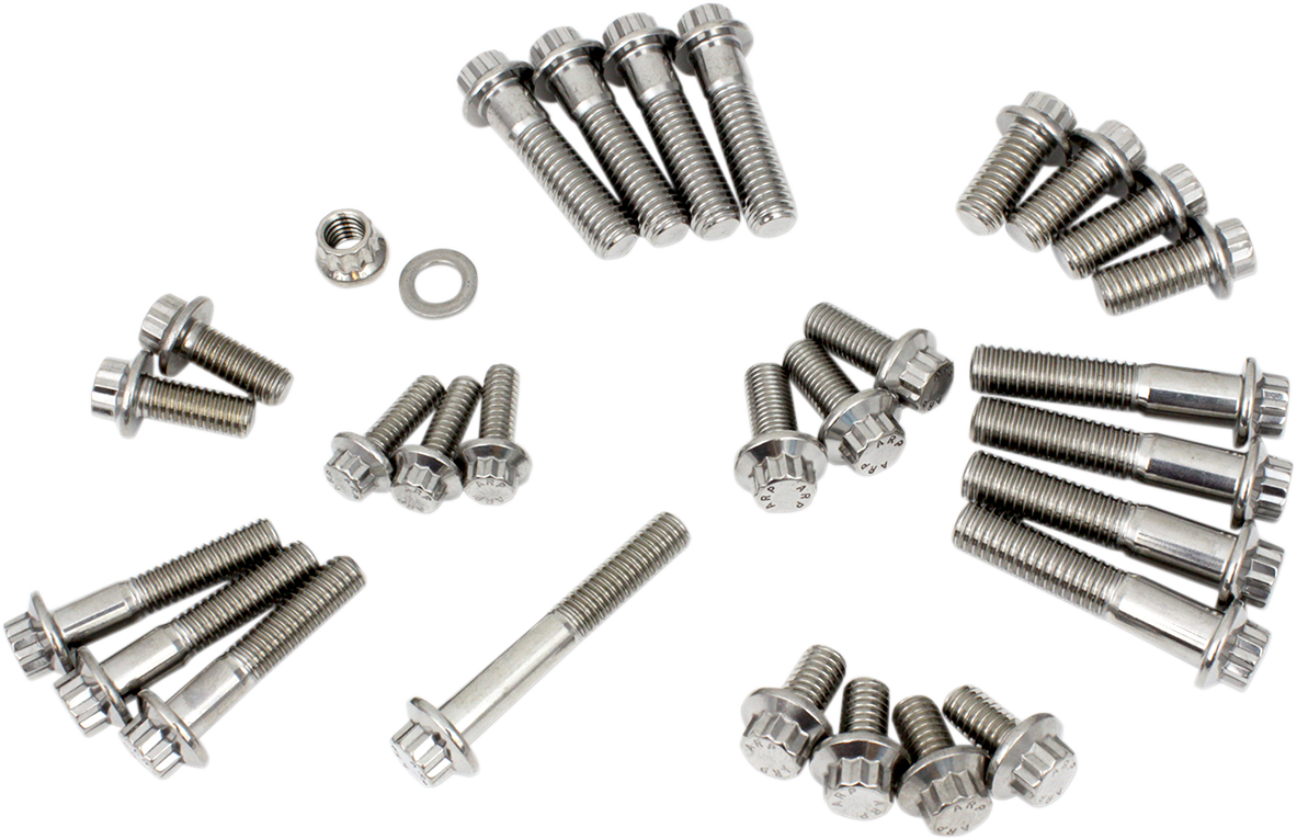 FEULING PARTS Fastener Kit - Chassis - 12-Point/Dress-Up - M8 Softail