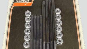 COLONY Bolt Kit - Upper/Lower/Motor Mount - Flange - Zinc - '96-'00 Big Twin Evo