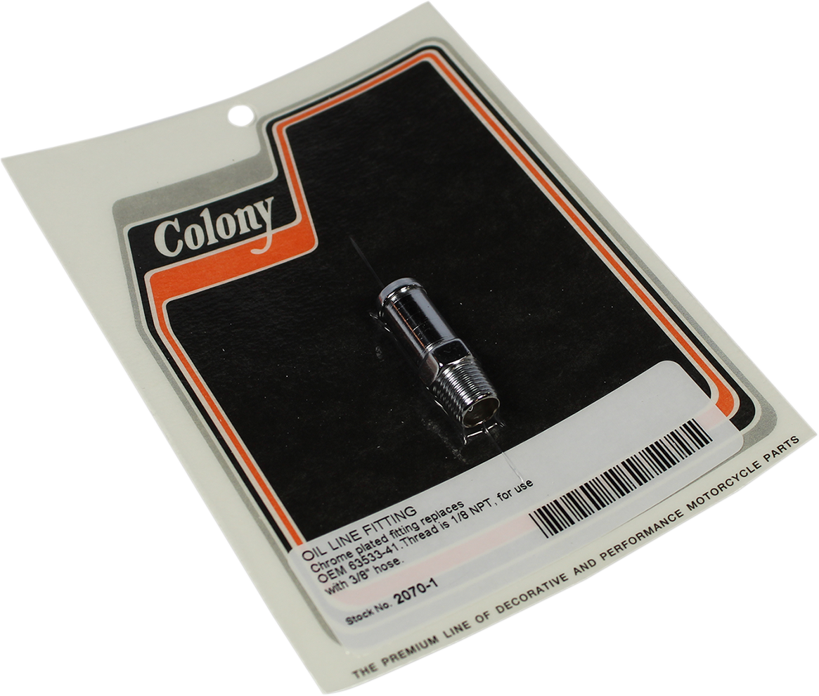 COLONY Fitting Oil Line