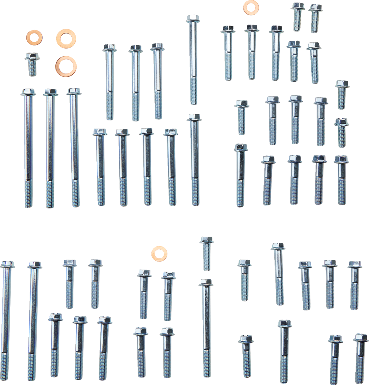 DRAG SPECIALTIES Bolt Kit - Engine - Smooth/Socket-Head - Black/Chrome - M8 - Image 2