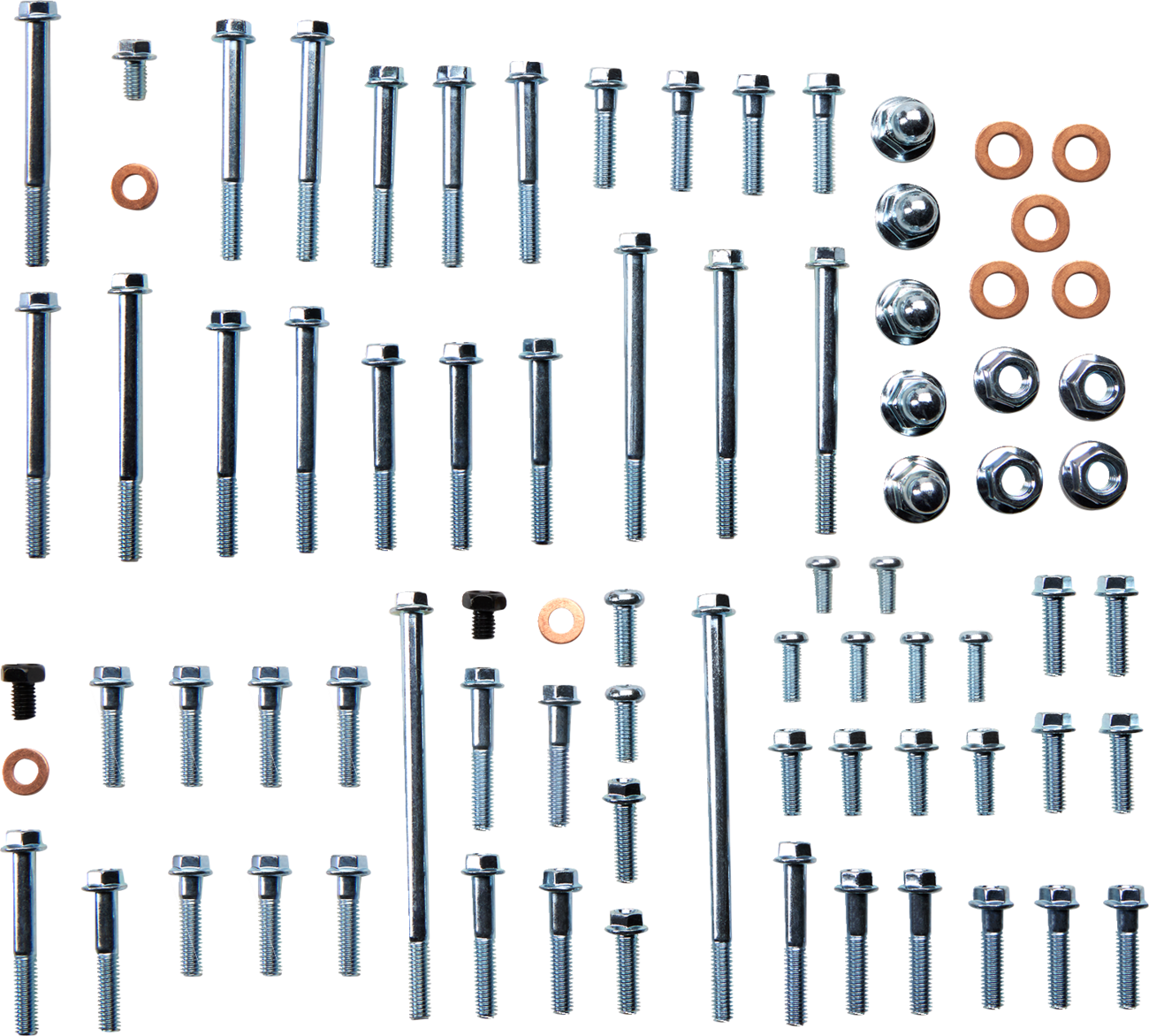 DRAG SPECIALTIES Bolt Kit - Transmission Top Cover - Smooth/Socket-Head - Black/Chrome - M8 - Image 2