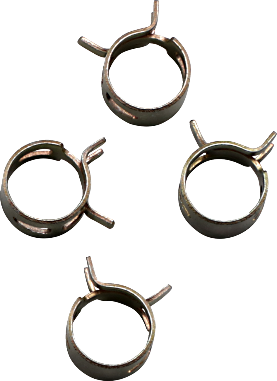 ALL BALLS Refill Clamp Kit - Fuel Line/Band - Parallel Ear - Gold - 12 mm - 4 Pack