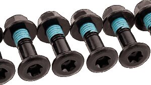 Bolt Kit - Sprocket - Double Locked - Black - 6 Pack