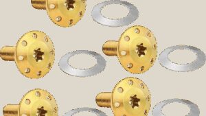 ARLEN NESS Bolt Kit - Holeshot/Front/Floating/Brake Rotor - Spoke Mount - Gold - 5 Pack
