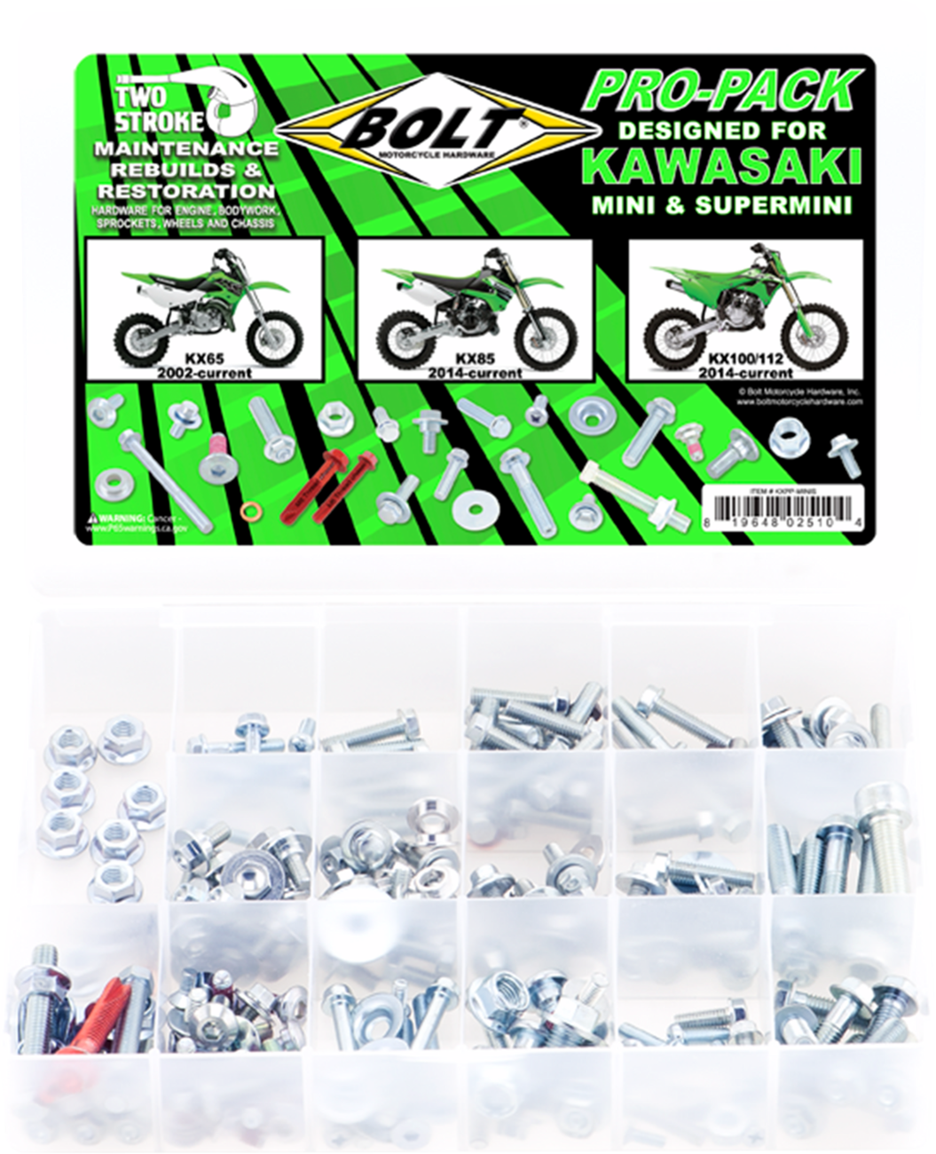 FIGURATI DESIGNS Engine Bolt Kit - Black - Stainless Steel - M8 - Image 2