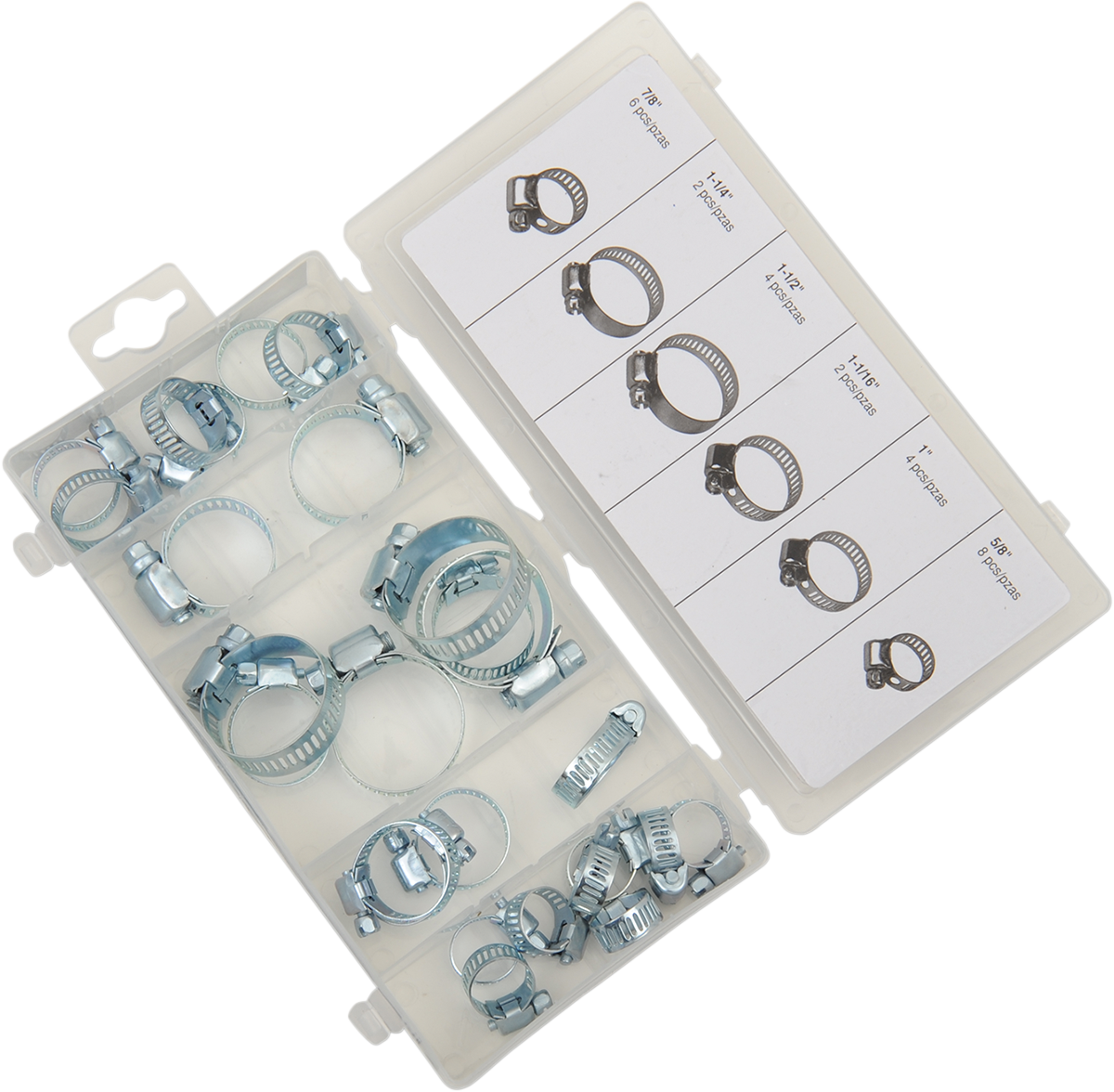 PERFORMANCE TOOL Hose Clamps - Assortment - 26-Piece