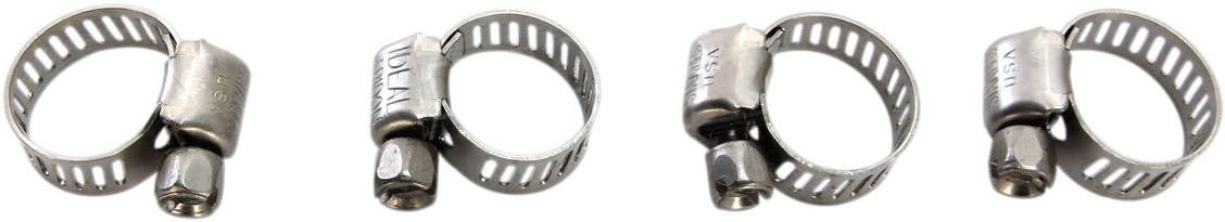 MOOSE OFFROAD Clamp Hose - Stainless Steel - 7-17 mm - 4-Pack