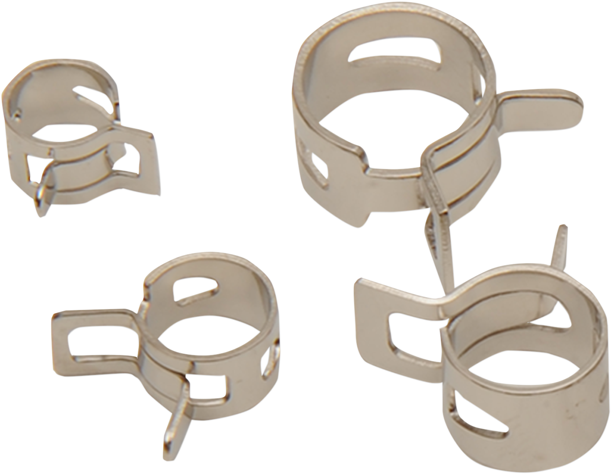 DRAG SPECIALTIES Spring Clamps - Multi Functional - Self Tensioning - 20-Pack