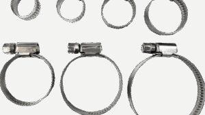 PARTS UNLIMITED Hose Clamps - Embossed - 8-12 mm - 10 Pack