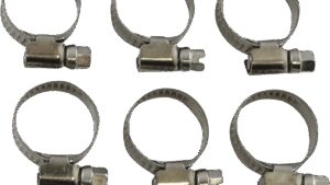 PARTS UNLIMITED Hose Clamps - Embossed - 12-22 mm - 10 Pack