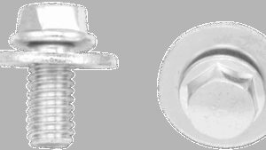 Bolts with Washers - Hex/Flange - M6 x 12 - 10 Pack