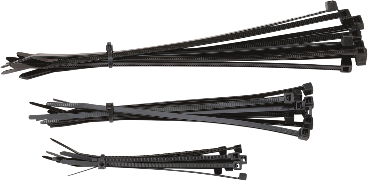 MOOSE OFFROAD Cable Ties - Black - 30-Pack