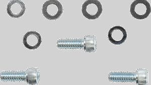 CIRO Screw Caps - Windshield - Black/Chrome