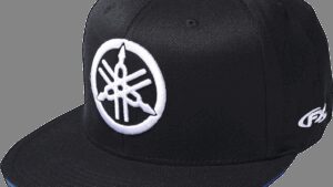 FACTORY EFFEX Yamaha Fork Flexfit® Hat - Black/Royal - Large/XL