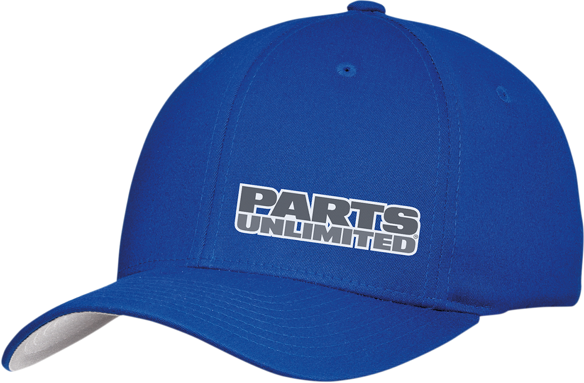 THROTTLE THREADS Parts Unlimited Curved Bill Hat - Blue - Large/XL