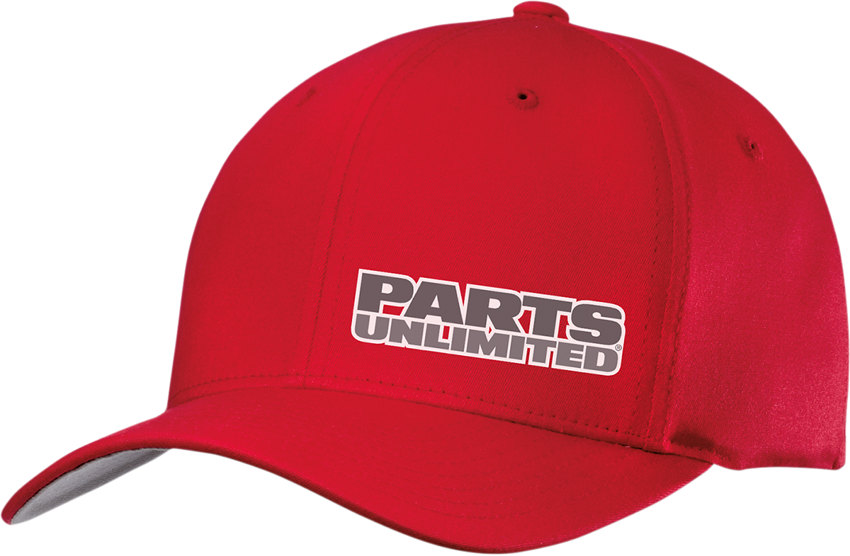 THROTTLE THREADS HAT PU RED CURVED SM/MD