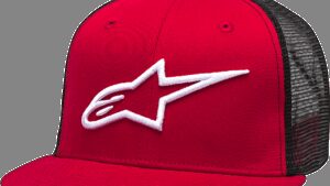 ALPINESTARS Corp Trucker Hat - Red/Black - One Size