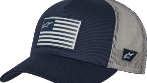 ALPINESTARS Flag Snapback Hat - Navy/Gray - One Size