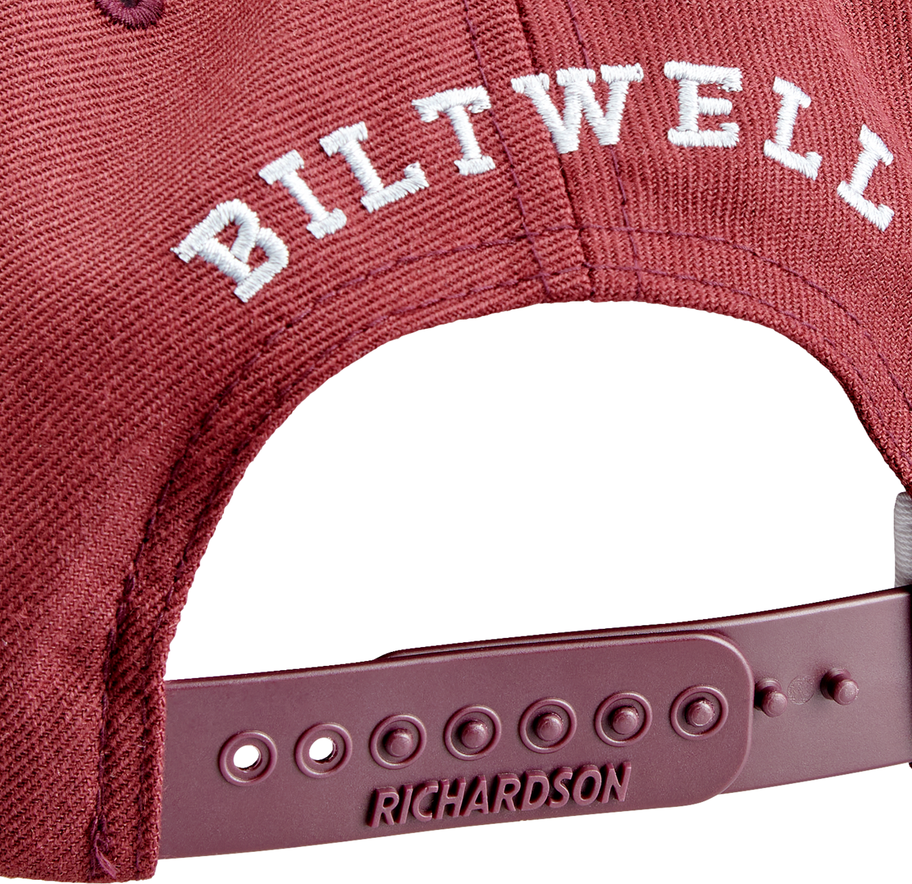 BILTWELL HAT SCRIPT B MAROON - Image 2