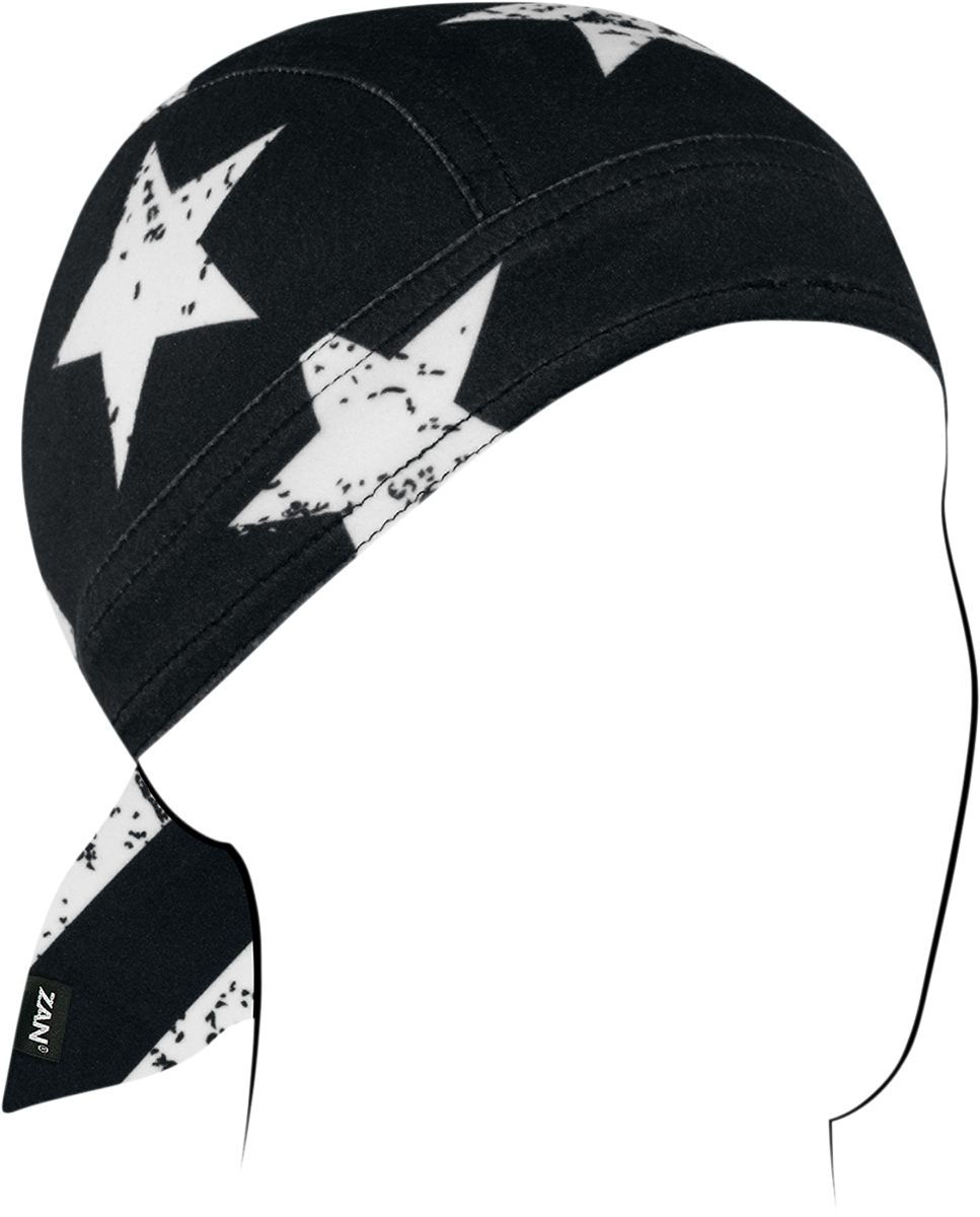 ZAN HEADGEAR Flydanna® SportFlex® - Black & White Flag