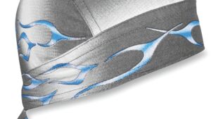 ZAN HEADGEAR Flydanna® Head Wrap - Blue Tank Flame