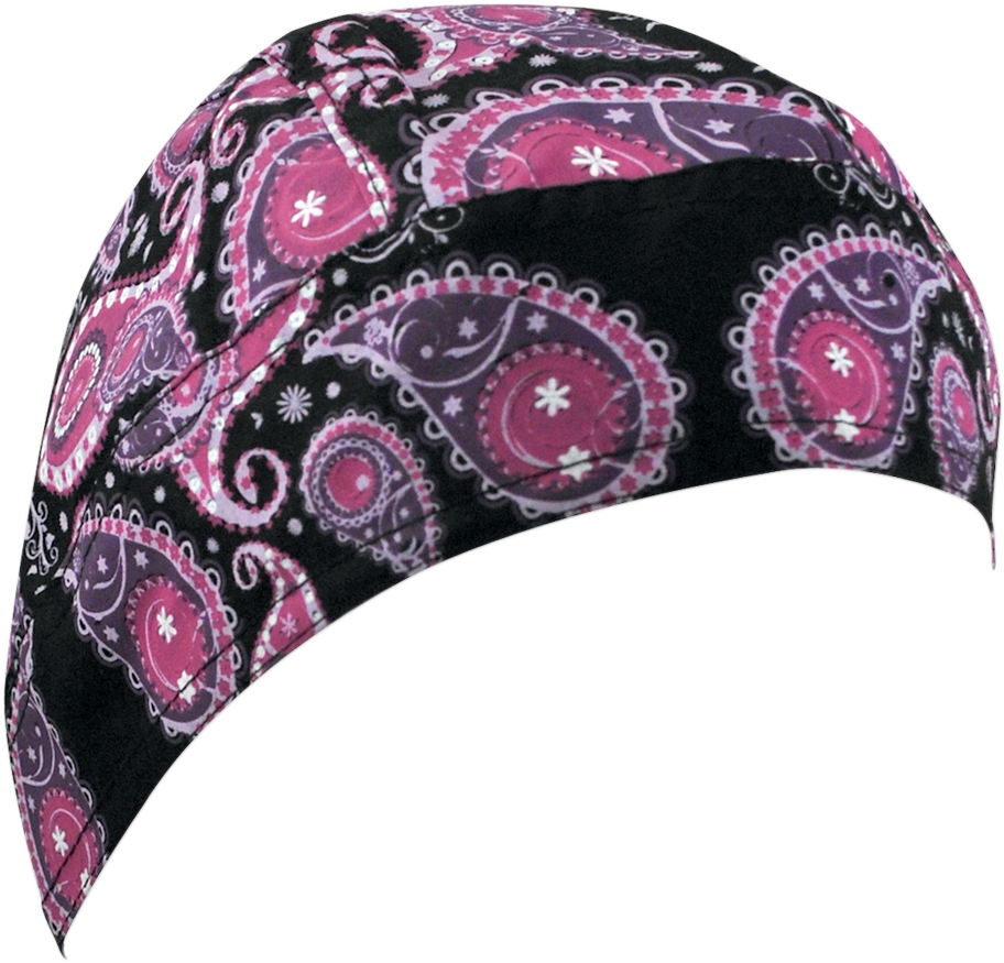 ZAN HEADGEAR Flydanna® Head Wrap - Purple Paisley