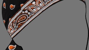 ZAN HEADGEAR Flydanna® - Classic Bandana - Orange/Black