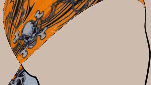 ZAN HEADGEAR Flydanna® SportFlex® - Orange Tribal Skull