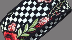 ZAN HEADGEAR SportFlex® Headband - Checkered Floral