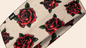 ZAN HEADGEAR SportFlex® Headband - Tattoo Roses