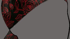ZAN HEADGEAR Flydanna® Head Wrap - Red and Black Roses