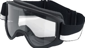 BILTWELL Moto 2.0 Goggle - Bolts - Black - Clear Lens