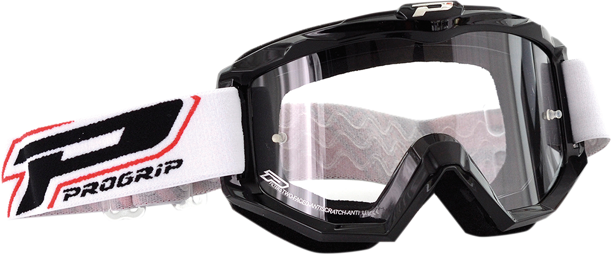 PRO GRIP 3201 Raceline Goggle - Black - Clear