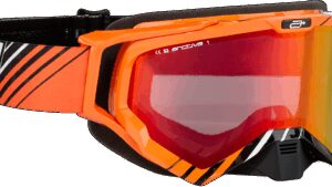ARCTIVA Vibe Goggle - Black/Orange/White - Red Lens