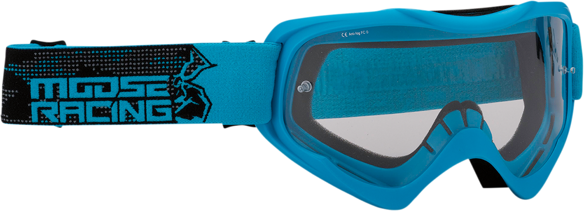 MOOSE OFFROAD Qualifier Goggle - Agroid - Blue - Clear Lens